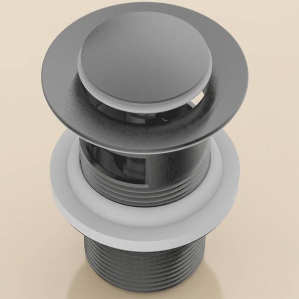 Донний клапан для раковини Devit Do It 01051010 click-clack, gun metal