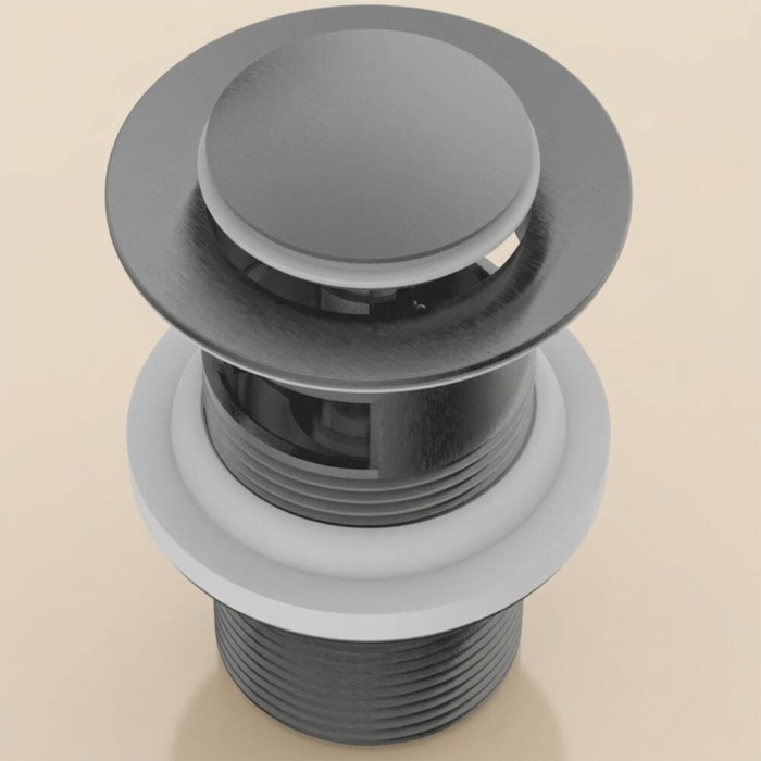 Донний клапан для раковини Devit Do It 01051010 click-clack, gun metal