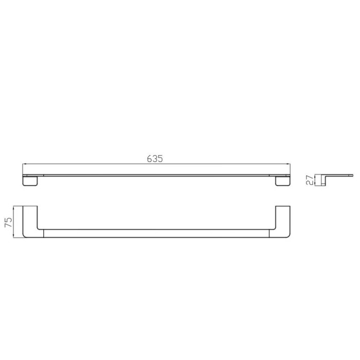 Тримач для рушників Devit Do It 4030160 колір brushed gun metal
