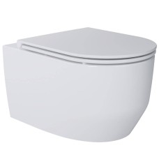 Унітаз підвісний Devit Art 3.0 3030140 безобідковий з кришкою soft-close, Vortex Flush, білий глянець