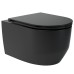 Унітаз підвісний Devit Art 3.0 3030140B безобідковий з кришкою soft-close, Vortex Flush, чорний мат
