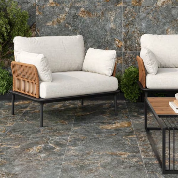 Керамограніт Cersanit Stone Galaxy Graphite Matt Rect 59,8x59,8 см