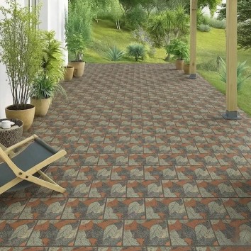 Керамограніт Pamesa Leaf Victoria Turquoise Copper 20,4x20,4 см