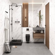 Плитка Ceramica Deseo Carrara Bianco Era 30x90см