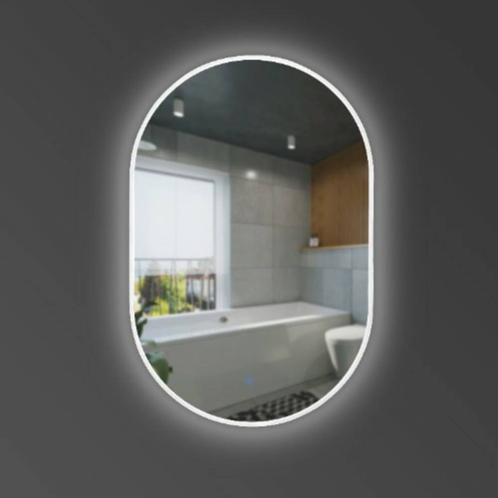 Дзеркало Devit Do It 5446090, 900х600 овальне, з тачсенсором та LED підсвідкою