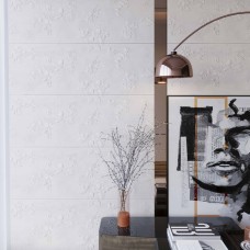 Плитка Ceramica Deseo Orfe Beige Decofon Rec. 40x120см