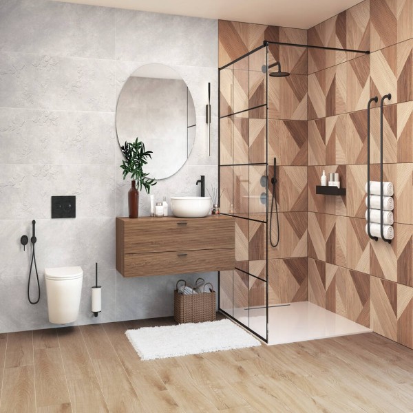 Плитка Ceramica Deseo Bond Wood Decofon Rec. 40x120см