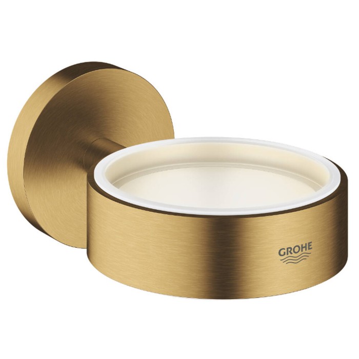 Тримач для склянки чи мильниці Grohe Essentials 40369GN1 брашоване золото
