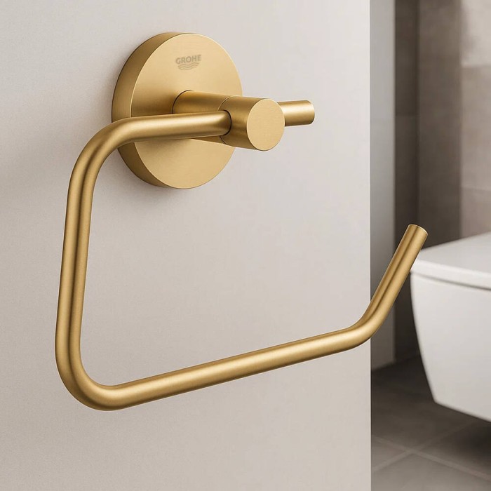 Тримач для туалетного паперу Grohe Essentials 40689GN1 брашоване золото