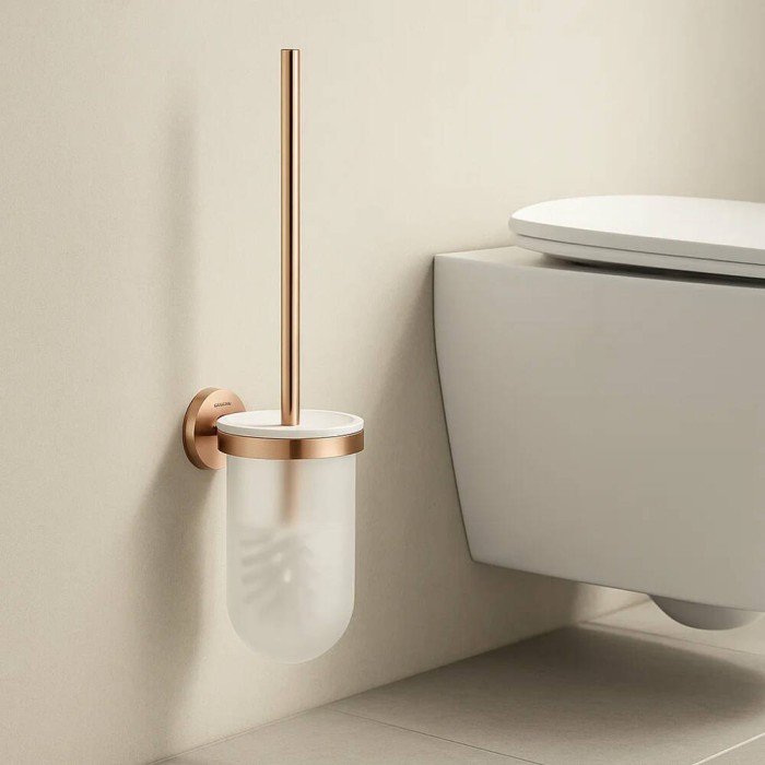 Щітка для унітаза Grohe Essentials 40374DL1 теплий захід (брашоване рожеве золото)