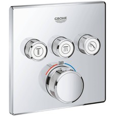 Душова система прихованого монтажу з термостатом Grohe Grohtherm SmartControl UA26415SC6 на 3 споживачі