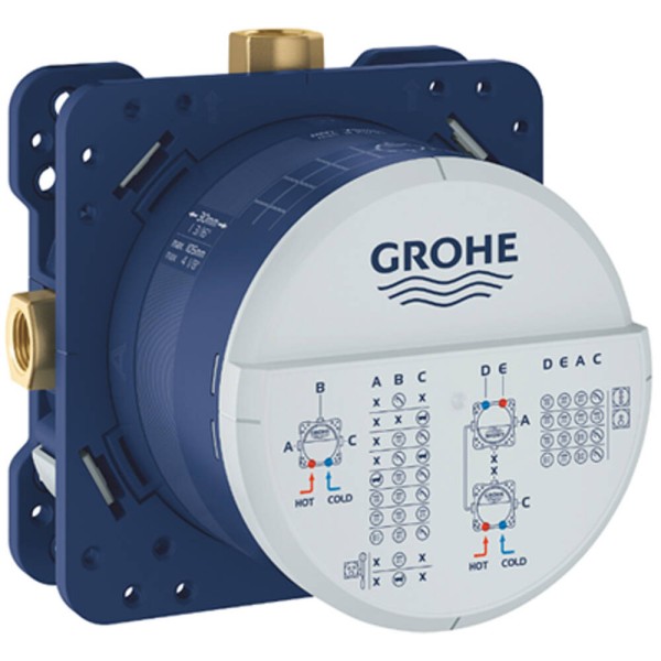 Душова система прихованого монтажу з термостатом Grohe Grohtherm SmartControl UA26415SC6 на 3 споживачі