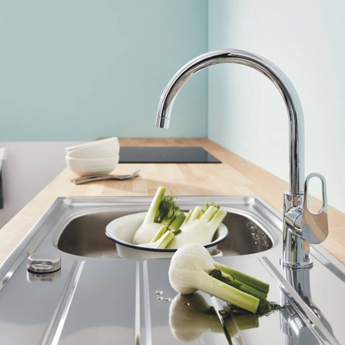 Набір змішувачів для ванни та кухні Grohe Bau Flow UA121640K1