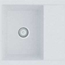 Мийка кухонна Vayer SUNFLOWER 650x500x190 з сифоном, білий моноколор Мийка кухонна Vayer SUNFLOWER 650x500x190 з сифоном, білий моноколор
