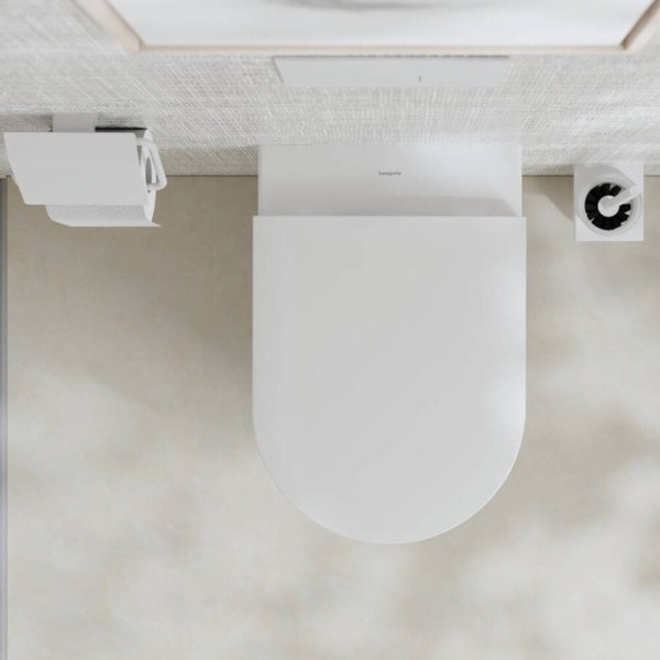 Кришка для унітазу Hansgrohe EluPura S 60148450 soft-close, top fix, білий