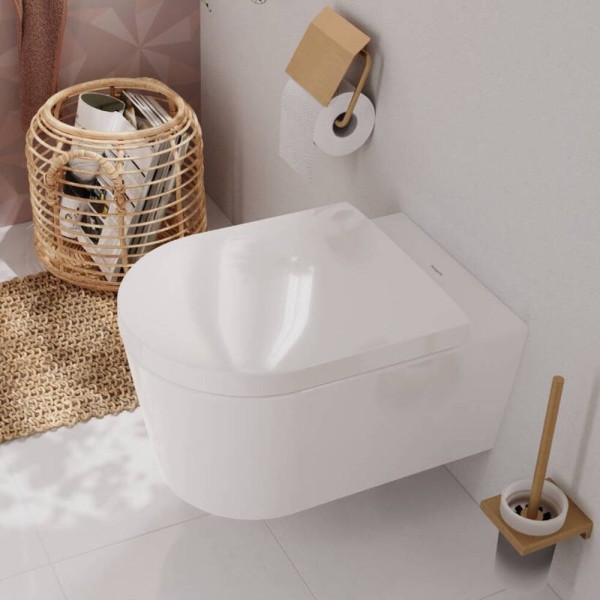 Кришка для унітазу Hansgrohe EluPura S 60148450 soft-close, top fix, білий
