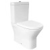 Унітаз-компакт RAK Ceramics RESORT RST17AWHA + RST10AWHA + RESC0004 безобідковий з сидінням Soft-close