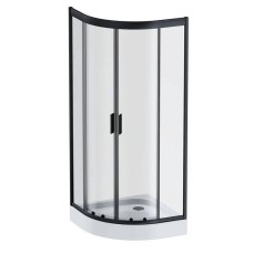 Душова кабіна AM.PM Gem W90UG-401-080BT 80x80 см профіль чорний матовий, скло прозоре