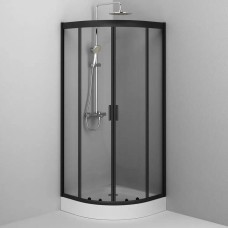 Душова кабіна AM.PM Gem W90UG-401-080BT 80x80 см профіль чорний матовий, скло прозоре
