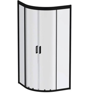 Душова кабіна AM.PM Gem W90UG-401-080BT 80x80 см профіль чорний матовий, скло прозоре