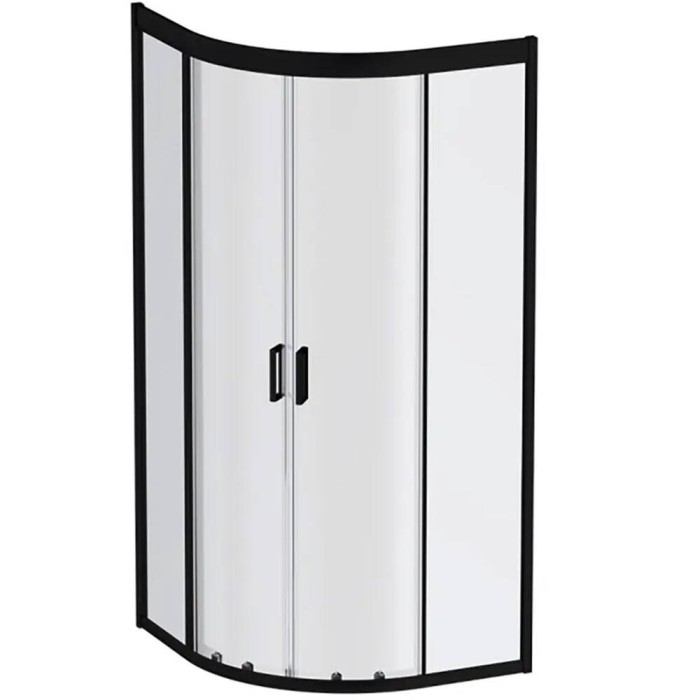 Душова кабіна AM.PM Gem W90UG-401-080BT 80x80 см профіль чорний матовий, скло прозоре
