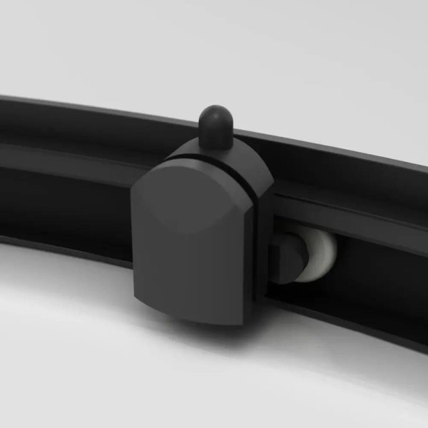 Душова кабіна AM.PM Gem W90UG-401-100BT 100x100 см профіль чорний матовий, скло прозоре