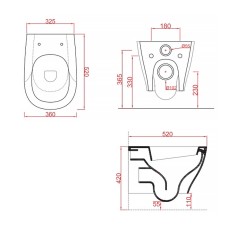 Унітаз підвісний ArtCeram Ten TEV006 05;00+TEA011 05 безобідковий з кришкою soft-close білий матовий