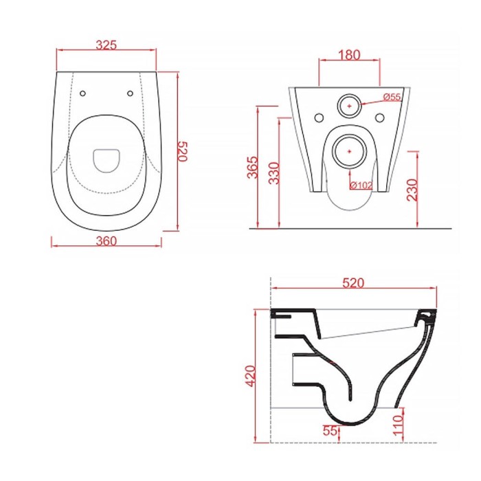 Унітаз підвісний ArtCeram Ten TEV006 05;00+TEA011 05 безобідковий з кришкою soft-close білий матовий