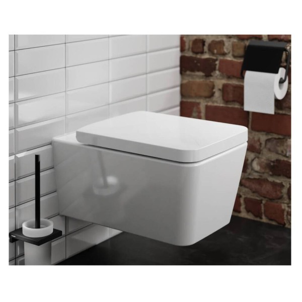 Кришка для унітазу Hansgrohe EluPura Q 60150450 soft-close, top fix, білий