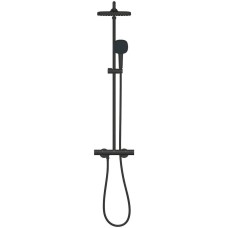 Душова система Grohe Tempesta System 250 Cube 266892431 з термостатом, чорний матовий
