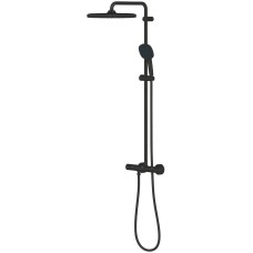 Душова система Grohe Tempesta System 250 Cube 266892431 з термостатом, чорний матовий