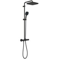 Душова система Grohe Tempesta System 250 Cube 266892431 з термостатом, чорний матовий