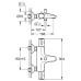 Змішувач для ванни Grohe Grohtherm 800 1022032430 термостатичний