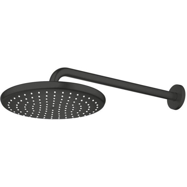 Верхній душ Grohe Tempesta 250 266682430 з кронштейном до стіни, чорний матовий