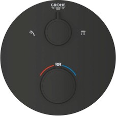 Змішувач прихованого монтажу для душу Grohe Grohtherm 1022082430 з термостатом, чорний матовий