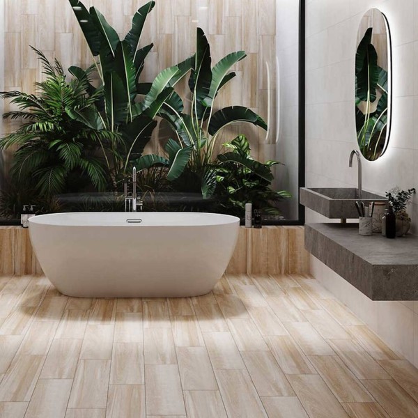 Керамограніт Cersanit Flaxwood Beige 18,5x59,8 см