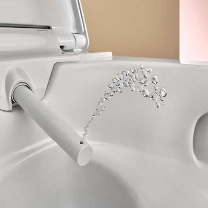 Унітаз-біде підвісний Geberit AquaClean Alba 146.350.01.1, KeraTect, накладка біла Унітаз-біде підвісний Geberit AquaClean Alba 146.350.01.1, KeraTect, накладка біла