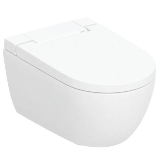 Унітаз-біде підвісний Geberit AquaClean Alba 146.350.01.1, KeraTect, накладка біла