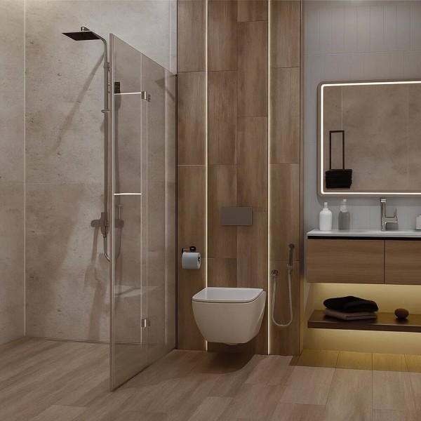 Керамограніт Ceramica Deseo Nectaris Бежевий NT1P10 20Х65 см