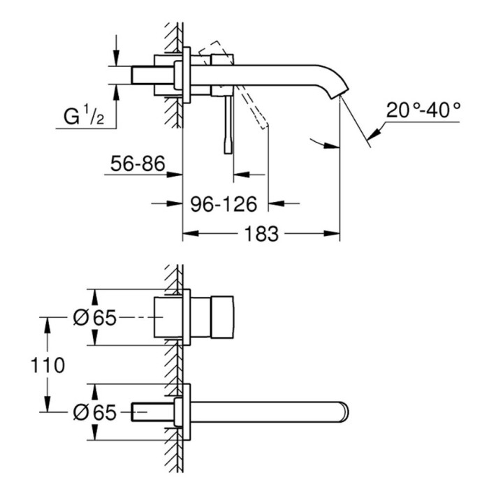 Змішувач прихованого монтажу для раковини Grohe Essence New 29192DL1 теплий захід сонця (брашоване рожеве золото) Змішувач прихованого монтажу для раковини Grohe Essence New 29192DL1 теплий захід сонця (брашоване рожеве золото)