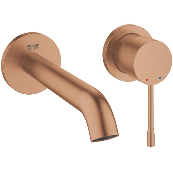 Змішувач прихованого монтажу для раковини Grohe Essence New 29192DL1 теплий захід сонця (брашоване рожеве золото)