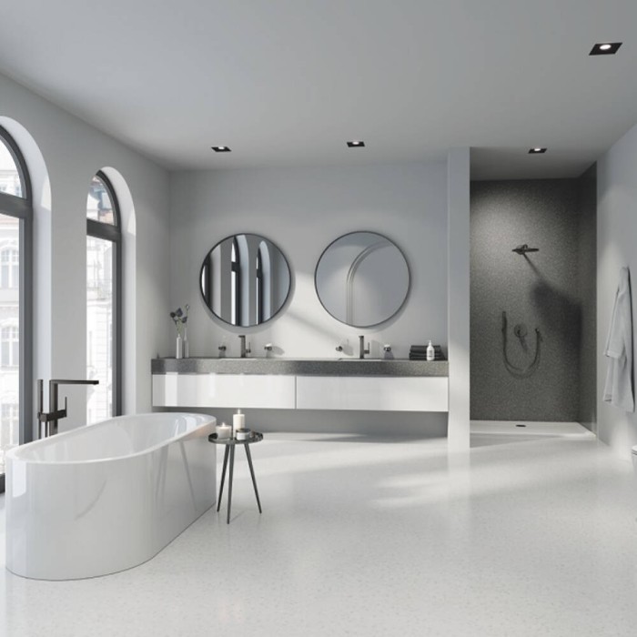 Змішувач прихованого монтажу для душу Grohe Plus 24093AL3 графіт темний матовий