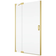 Душові двері з фіксованою стінкою SanSwiss Cadura GoldLine CA13G1201207 120х200 см розпашні ліві
