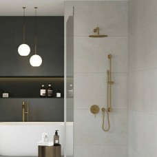 Душова система прихованого монтажу Kludi Bozz 38736N076 7in1 брашоване золото