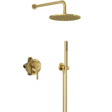 Душова система прихованого монтажу Kludi Bozz 38736N076 7in1 брашоване золото