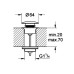 Донний клапан для раковини Grohe 65807AL0 click-clack графіт