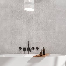 Плитка Golden Tile Gloria Flowers Сірий GL2151 30Х60 см