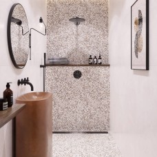 Керамограніт Golden Tile Oasis Terrazzo Айворі OSА530 60Х60 см