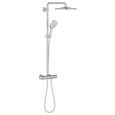 Душова система Grohe Rainshower SmartActive 26836DC0 з термостатом, суперсталь
