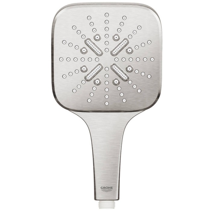 Ручний душ Grohe Rainshower SmartActive Cube 26582DC0 3 режими струменю, суперсталь